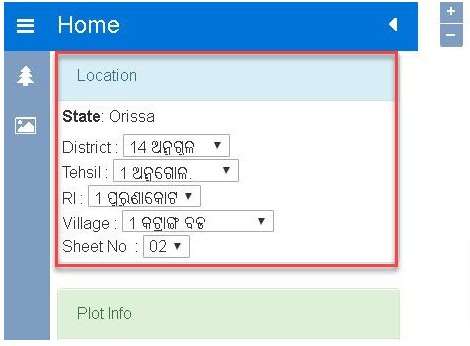Orissa Land Record Map Online