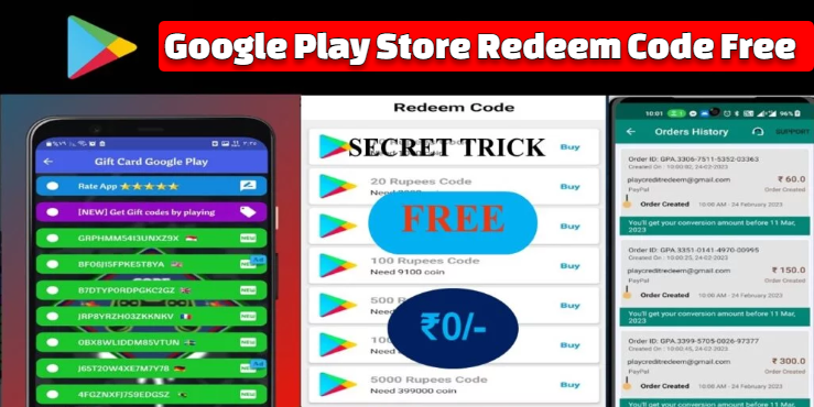 Google Play Store Redeem Code Free