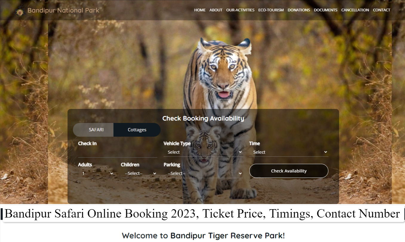 Bandipur Safari Online Booking
